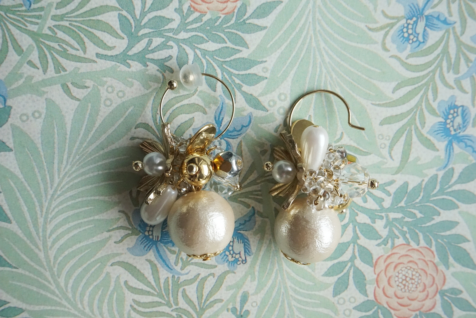 フラワーブーケ イヤリングの画像3