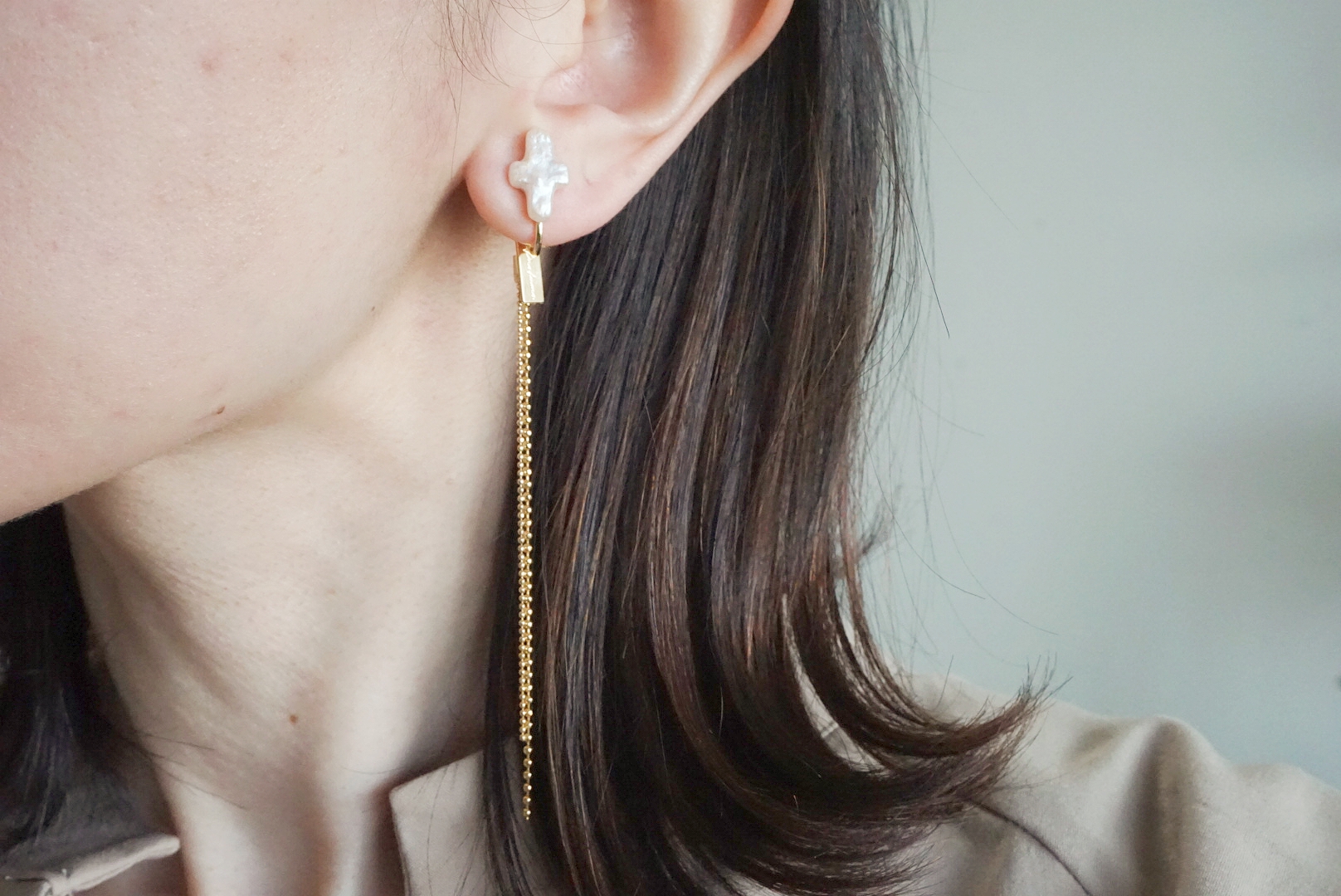 クロスチェーン(ピアス)の画像4