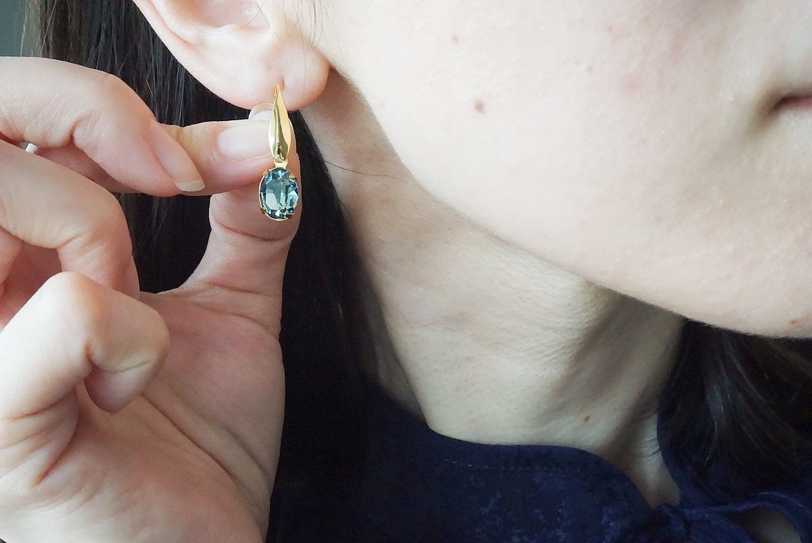 ぷっくりビジュー(インディゴライト)の画像2