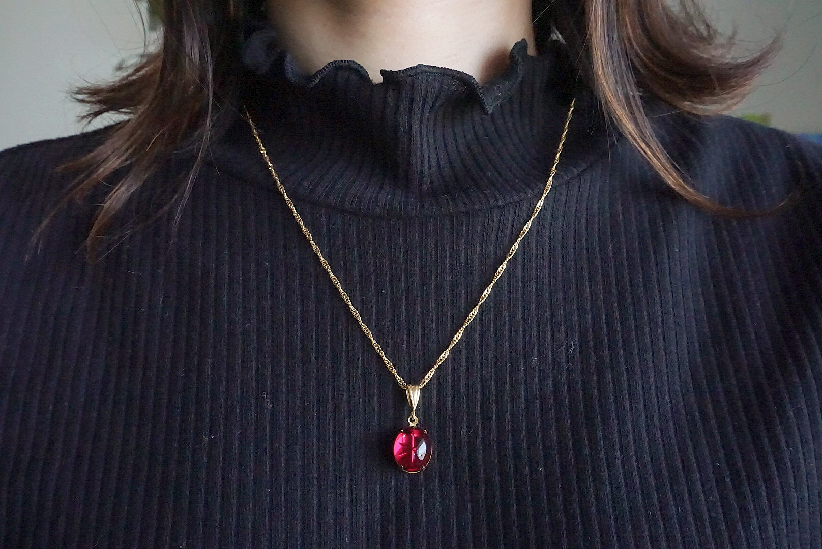 スワロスター(ピンク)ネックレスの画像2