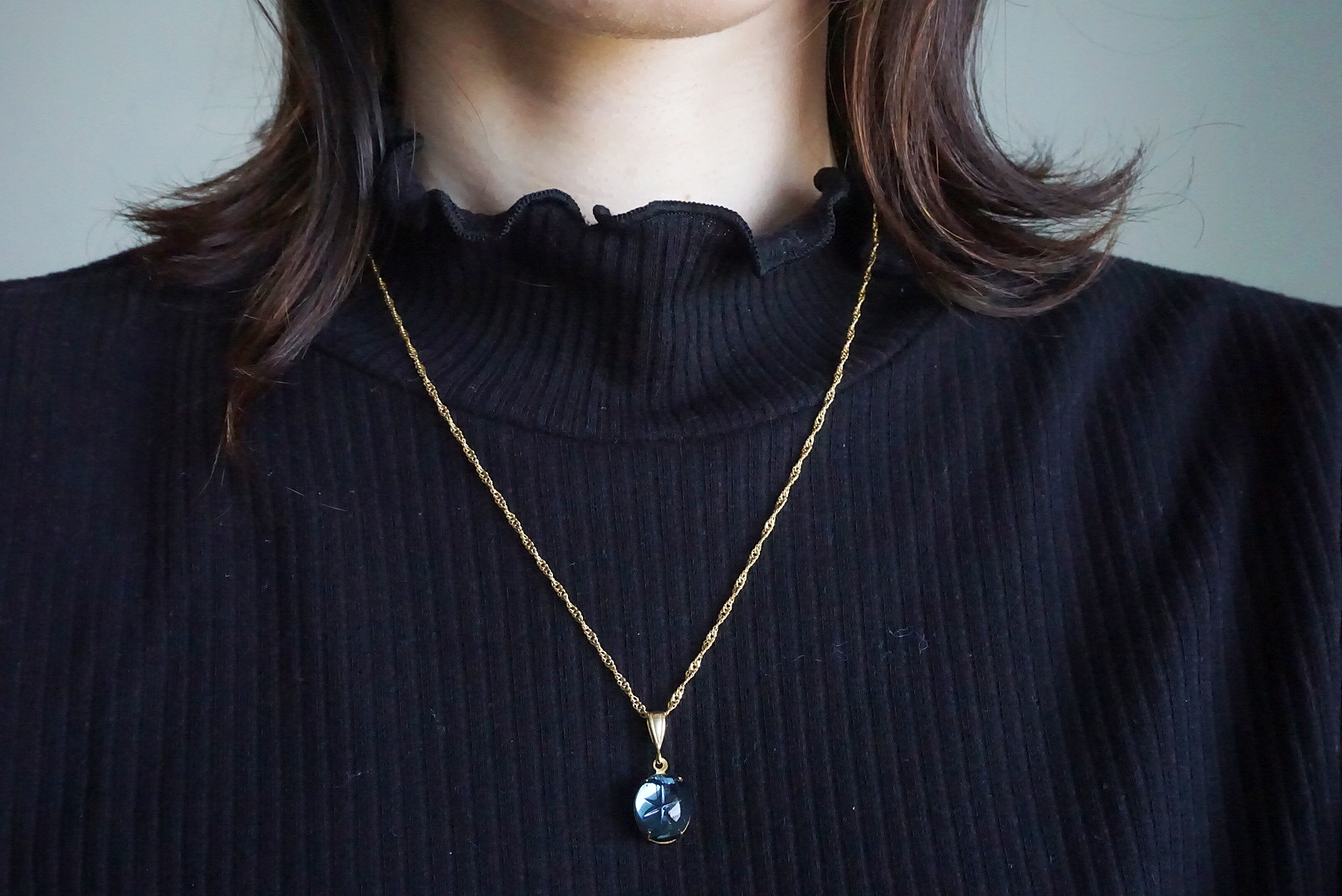 スワロスター(ブルー)ネックレスの画像2