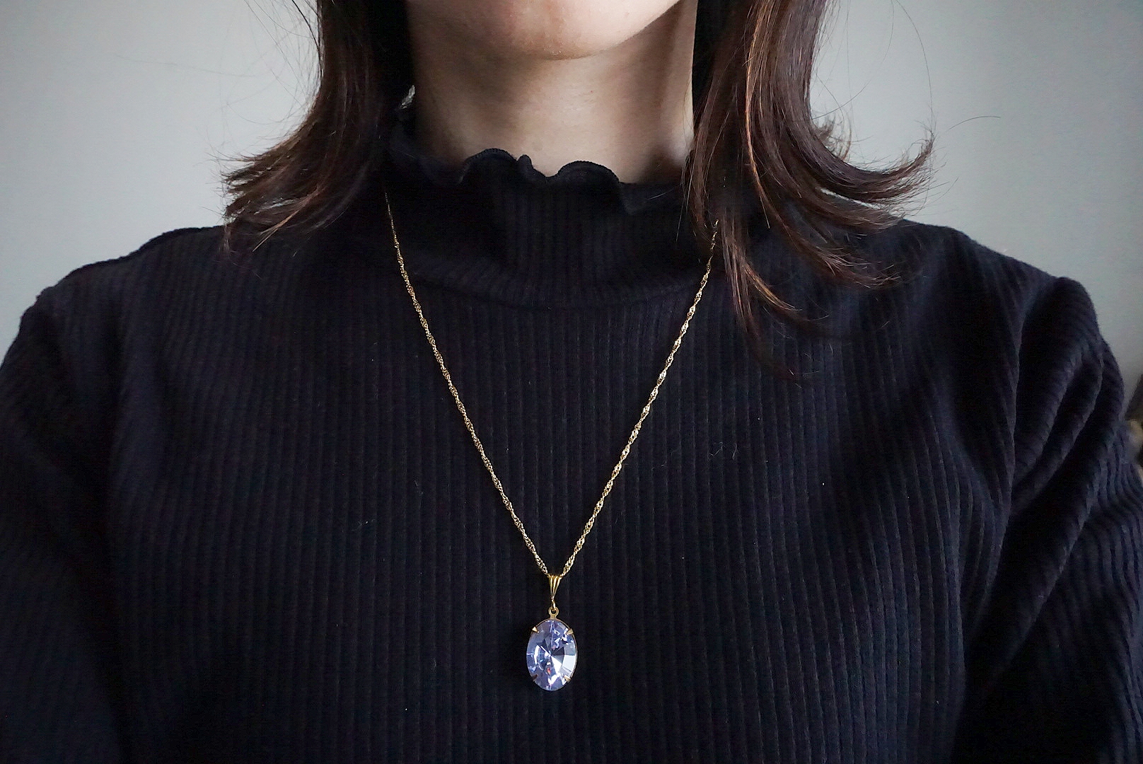 ビッグオーバル(アレキサンドライト)ネックレスの画像3