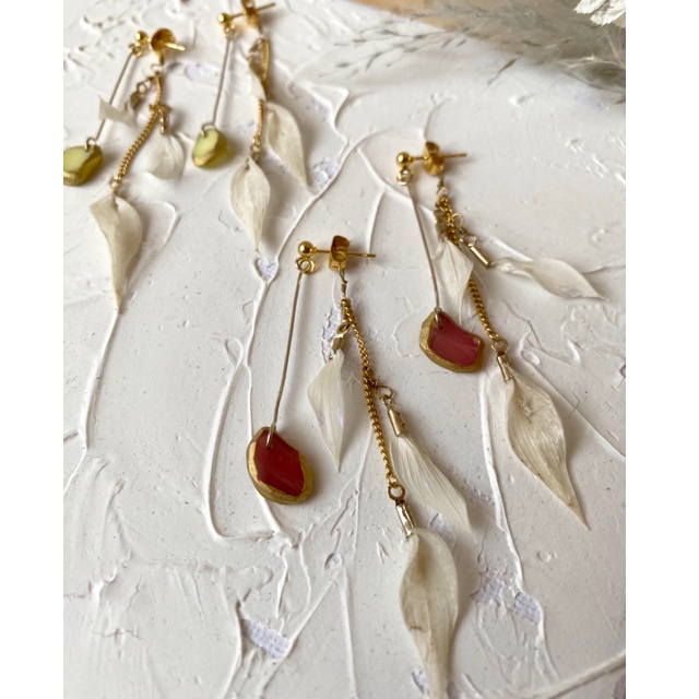 リユースラスカス×レジンジオード ピアスの画像2