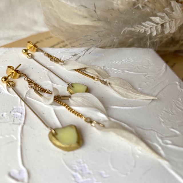 リユースラスカス×レジンジオード ピアスの画像4