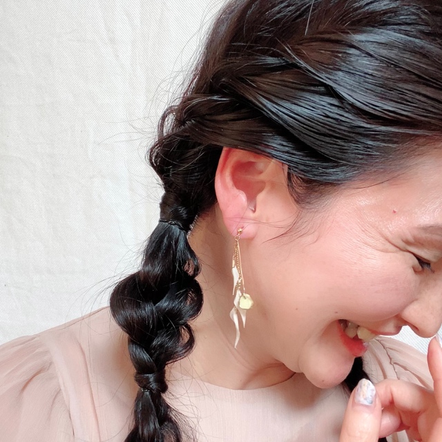 リユースラスカス×レジンジオード ピアスの画像5