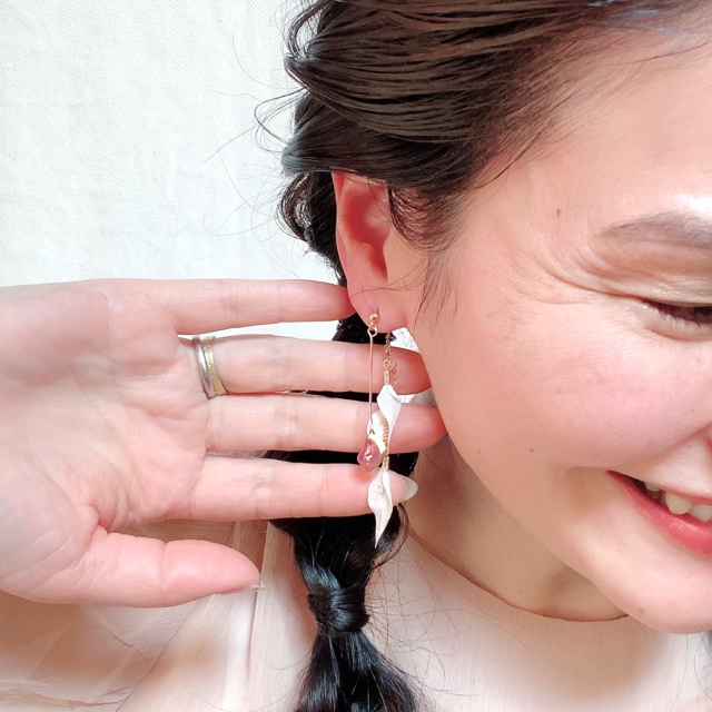 リユースラスカス×レジンジオード ピアスの画像6