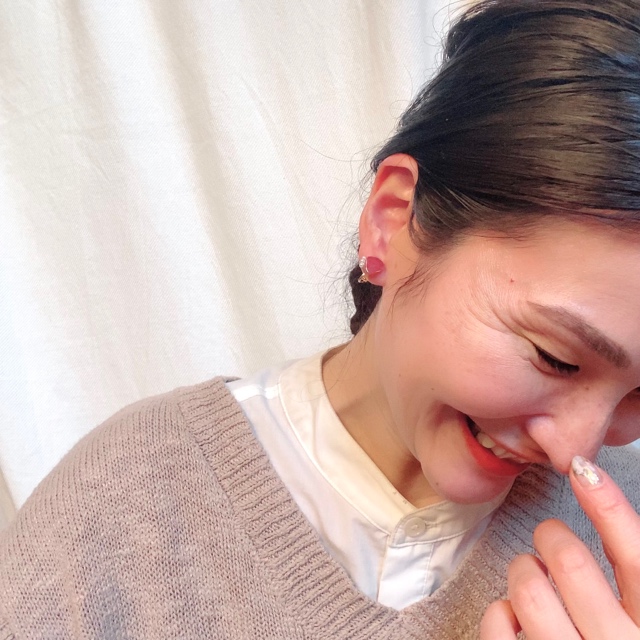 小粒サイドパール ピアス/イヤリングの画像4