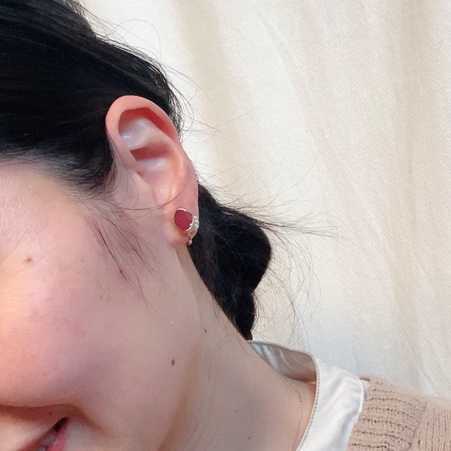 小粒サイドパール ピアス/イヤリングの画像5