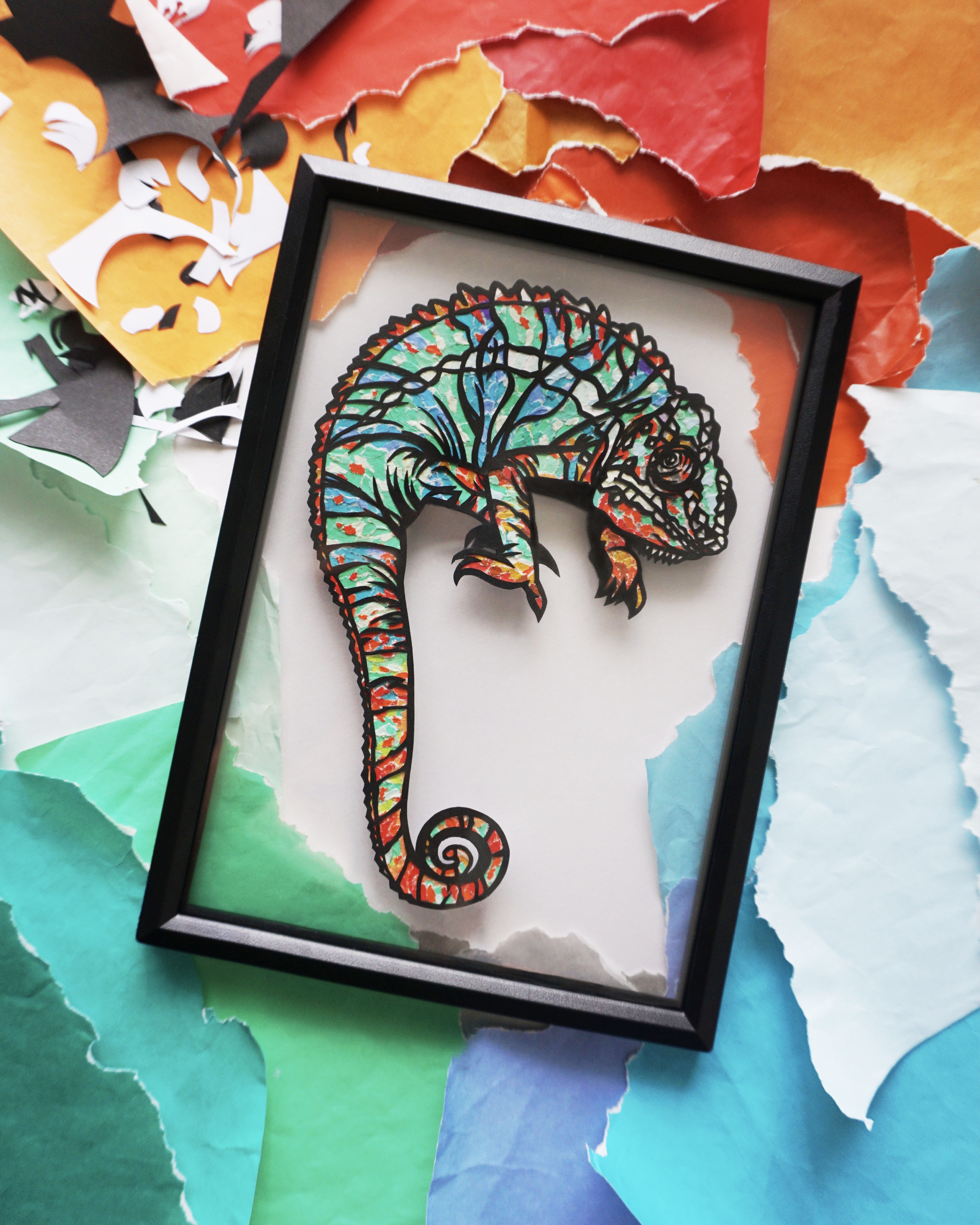 【壁掛けアート】chame-leon -ｶﾒﾚｵﾝ-の画像6