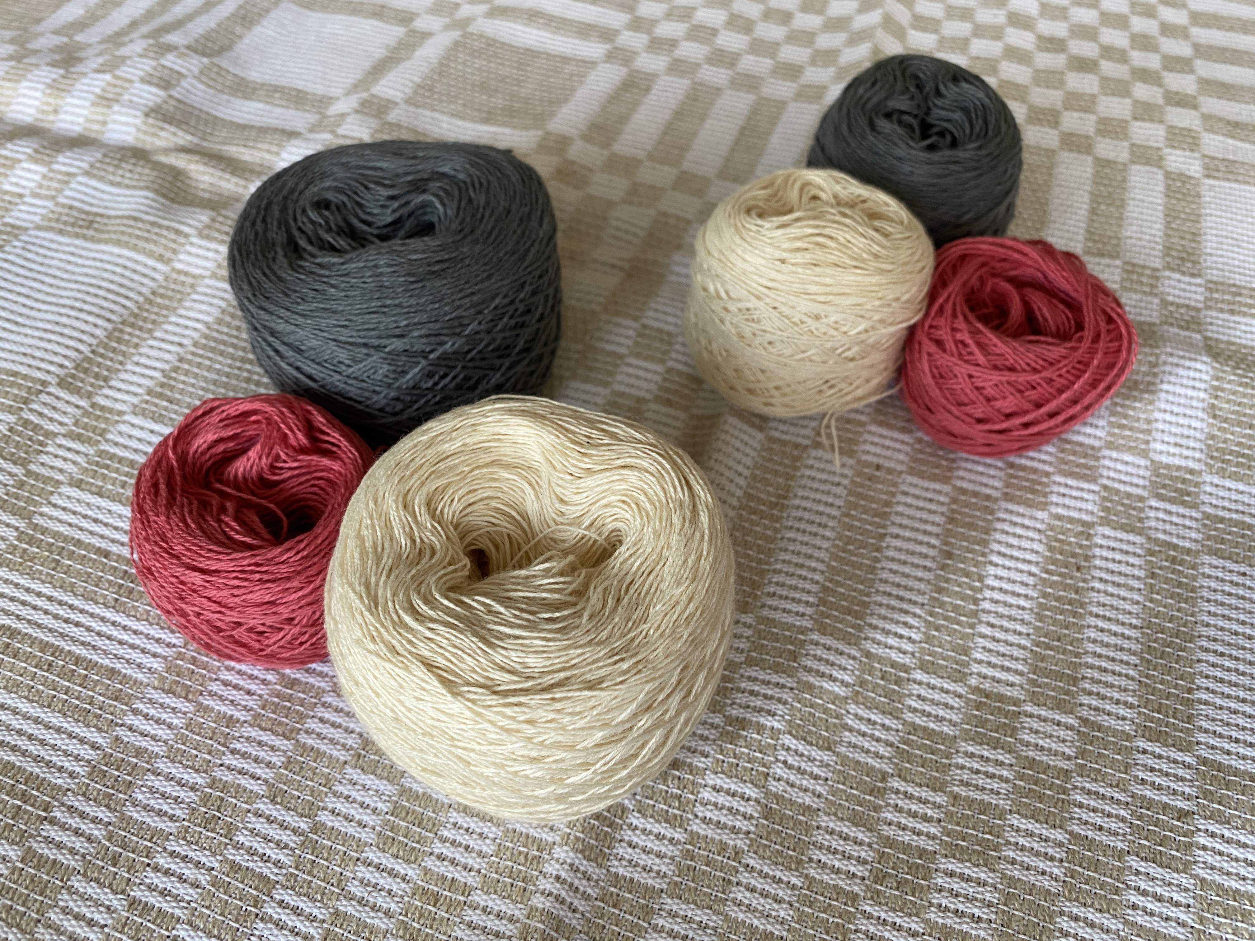 あじろ織りのあずま袋　糸キットの画像2