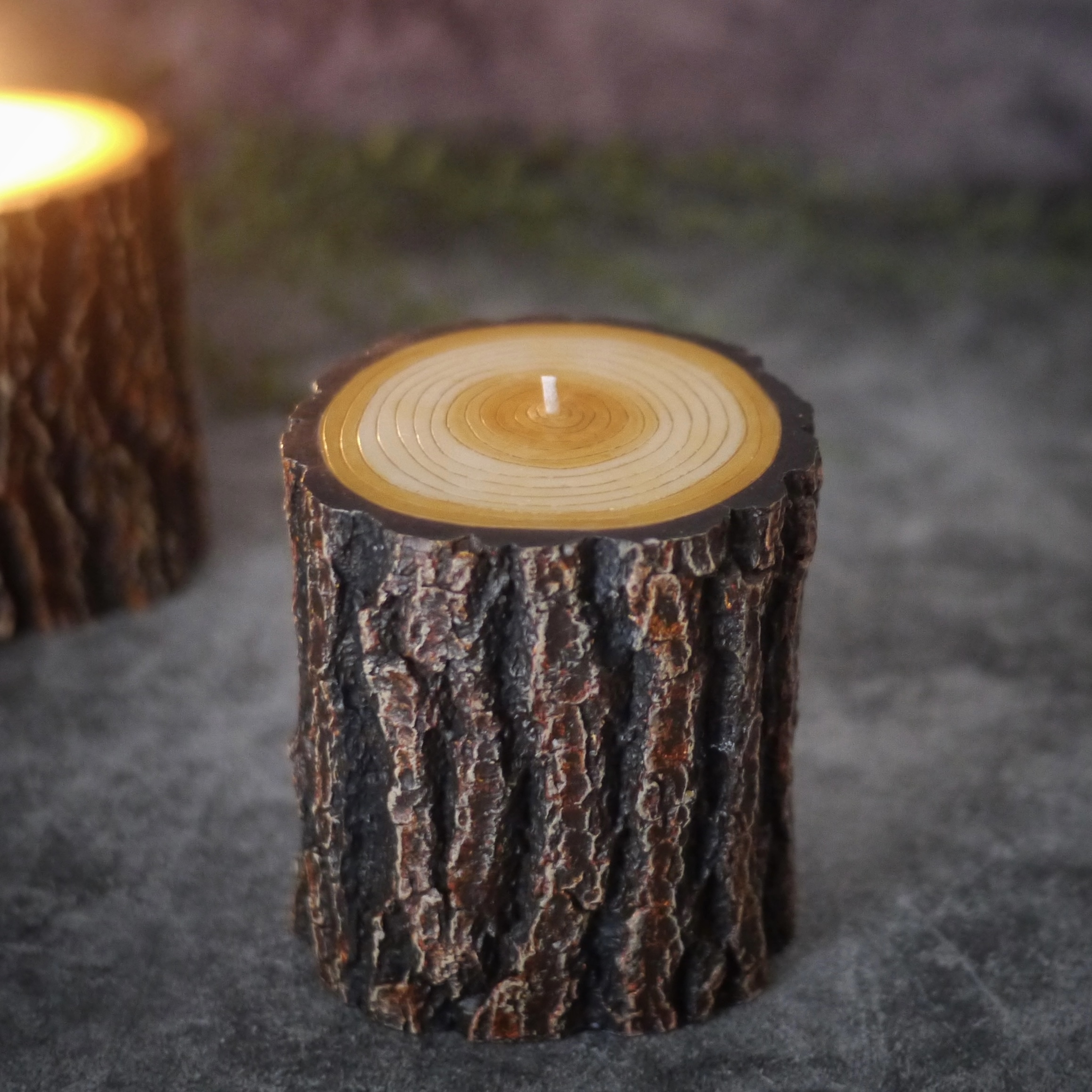 【受注製作】シリコンモールド (丸太キャンドルBROWN)の画像2