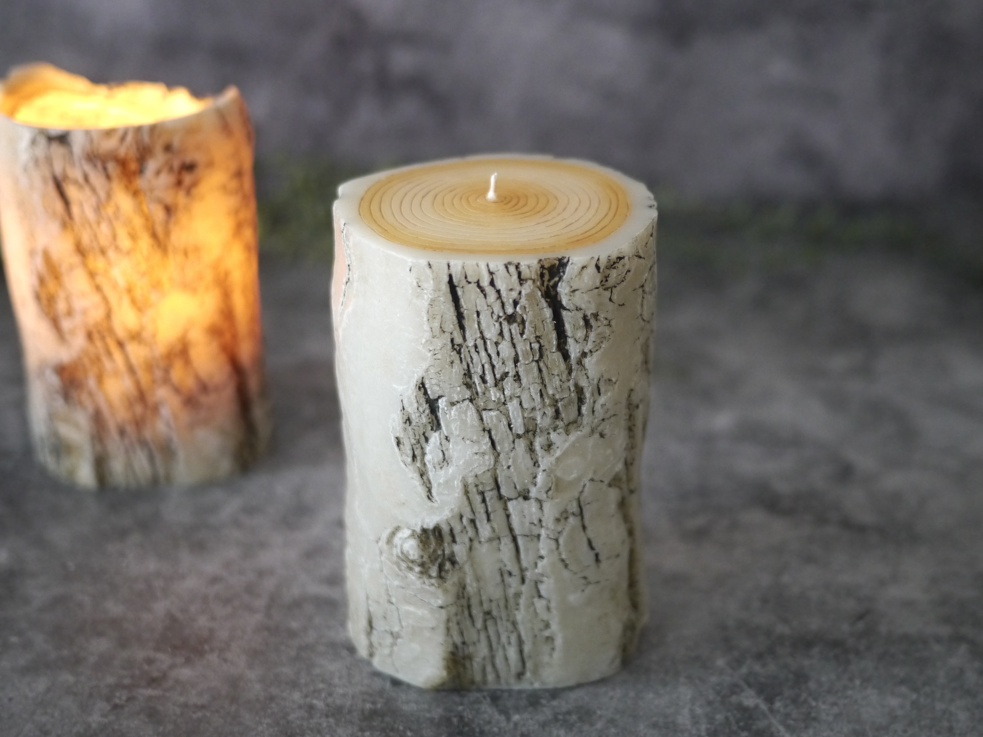 【受注製作】シリコンモールド (丸太キャンドルWHITE)の画像2
