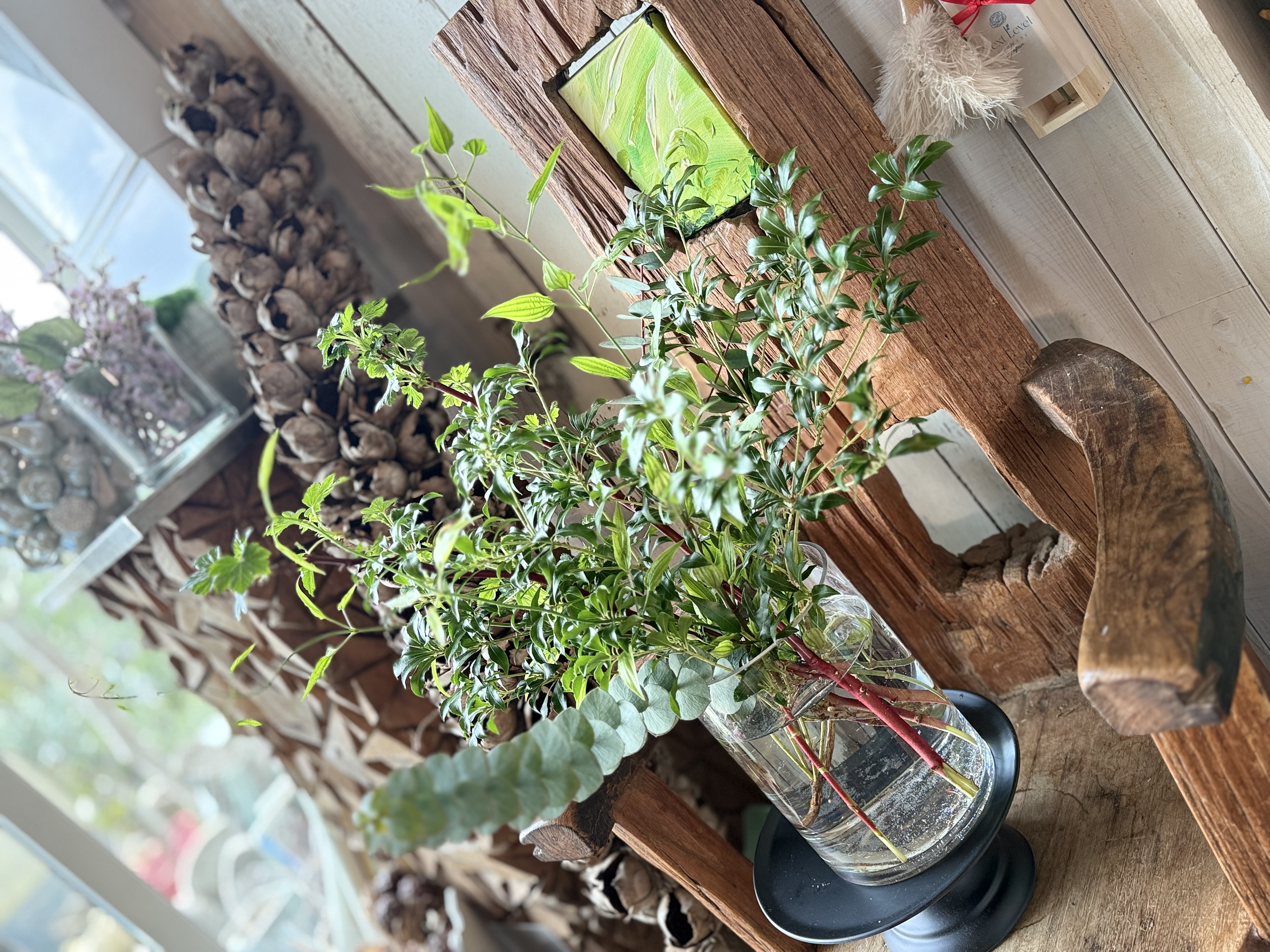 枝物の花瓶の飾り方キット　（枝ものとフラワーベース付）の画像2