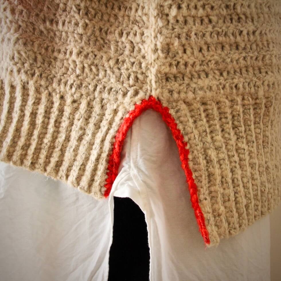 【キット】〈かぎ針１本で編める！〉アフリカンモチーフのバルーンスリーブセーターの画像4