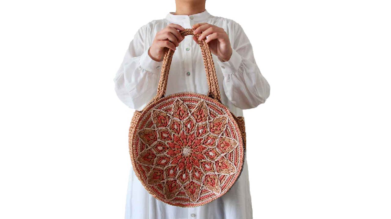 【キット】〈かぎ針編み〉曼荼羅バッグの画像3