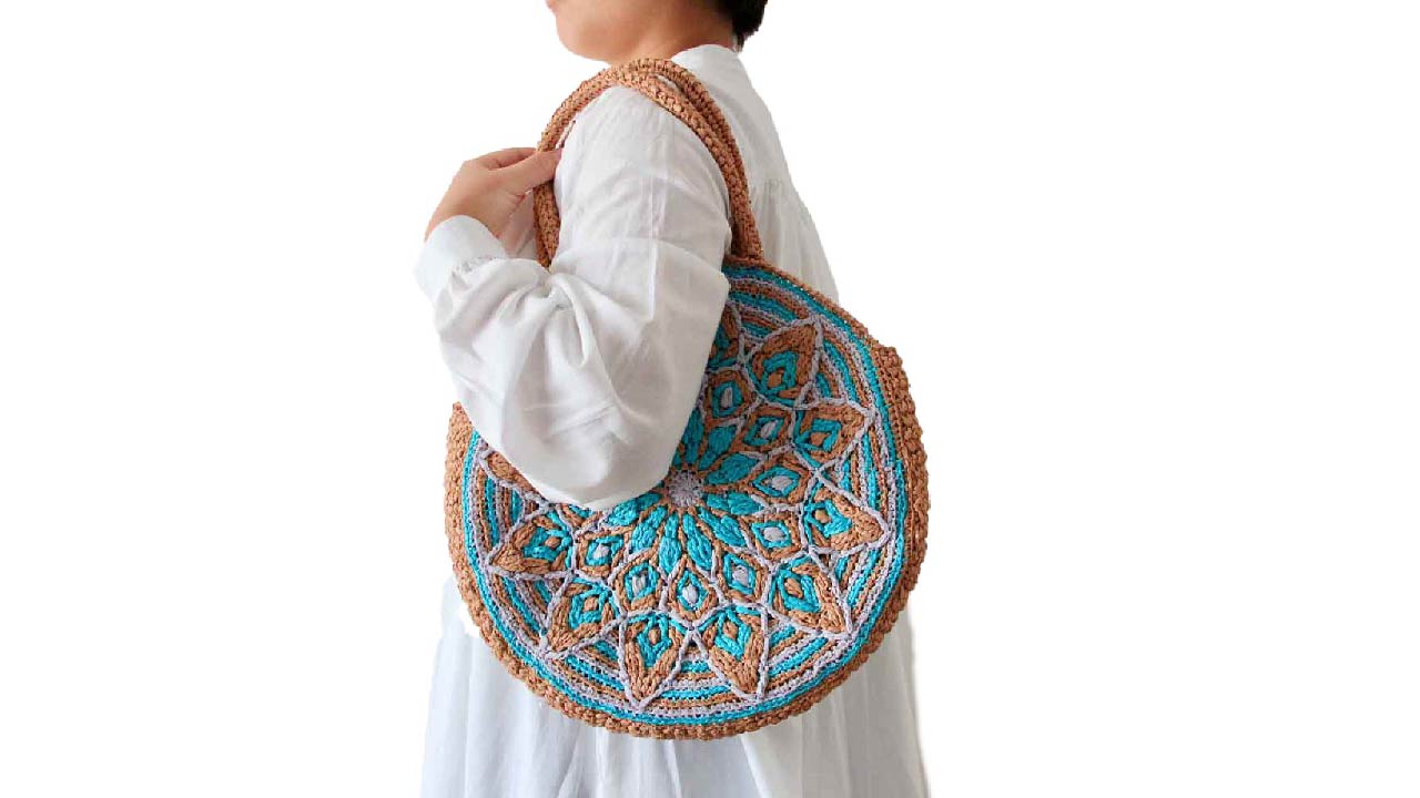 【キット】〈かぎ針編み〉曼荼羅バッグの画像4