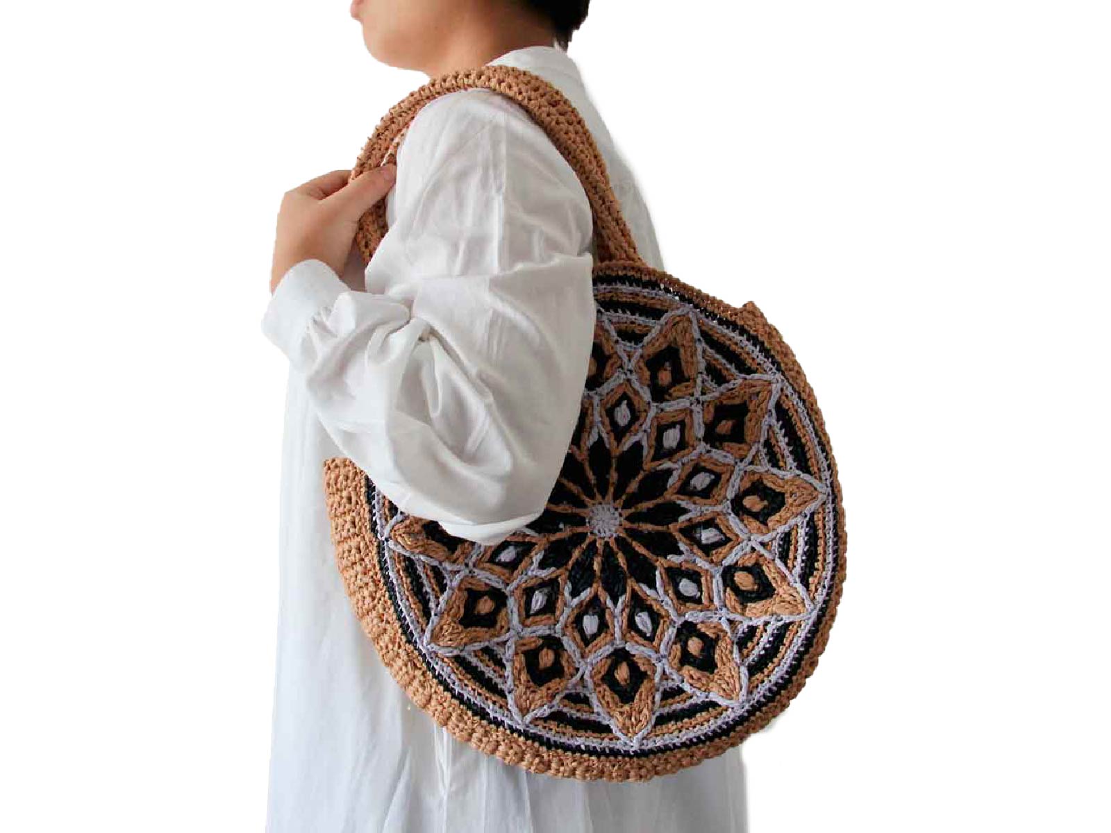 【キット】〈かぎ針編み〉アフリカンモチーフのパッチワークブルゾンの画像5