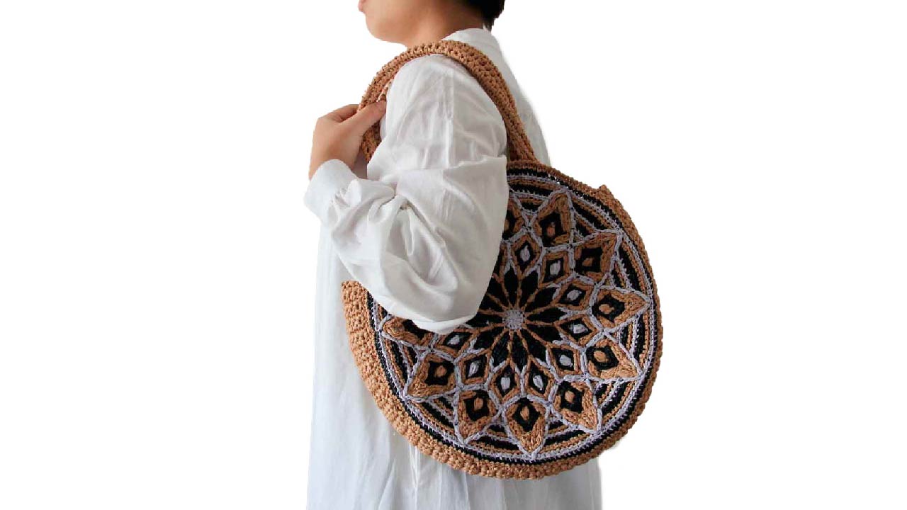 【キット】〈かぎ針編み〉曼荼羅バッグの画像5