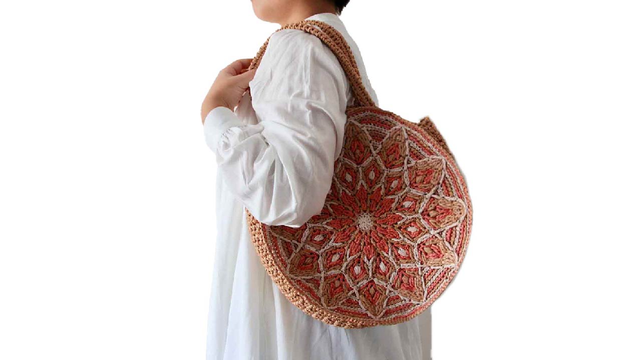 【キット】〈かぎ針編み〉曼荼羅バッグの画像6