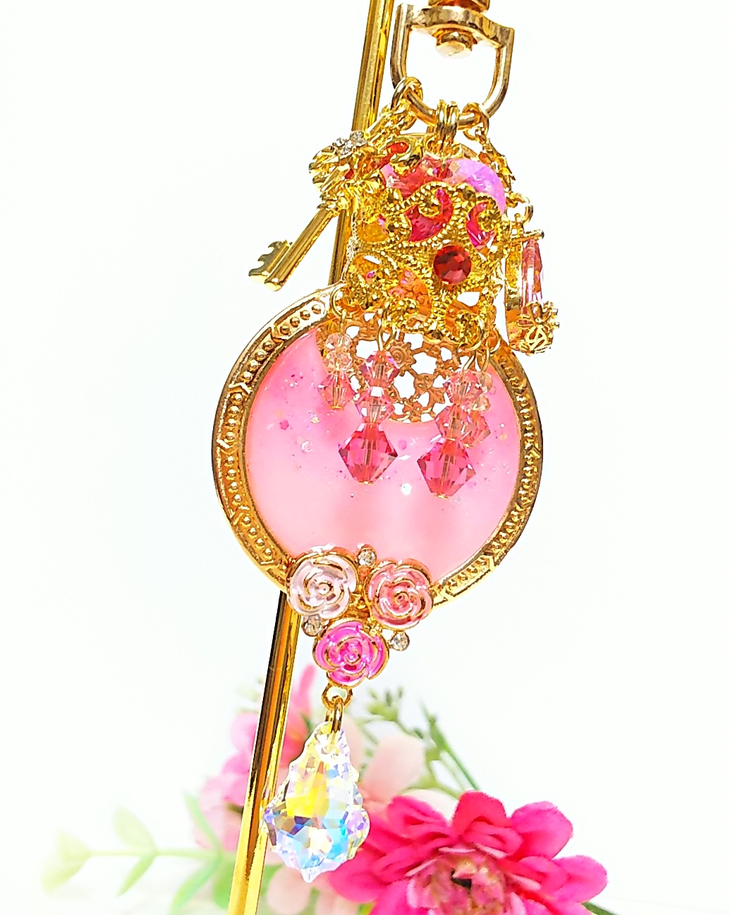 ローズシャンデリアキーホルダー🌹の画像2