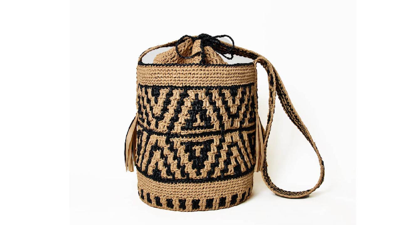 【キット】〈かぎ針編み〉曼荼羅バケツショルダーの画像3