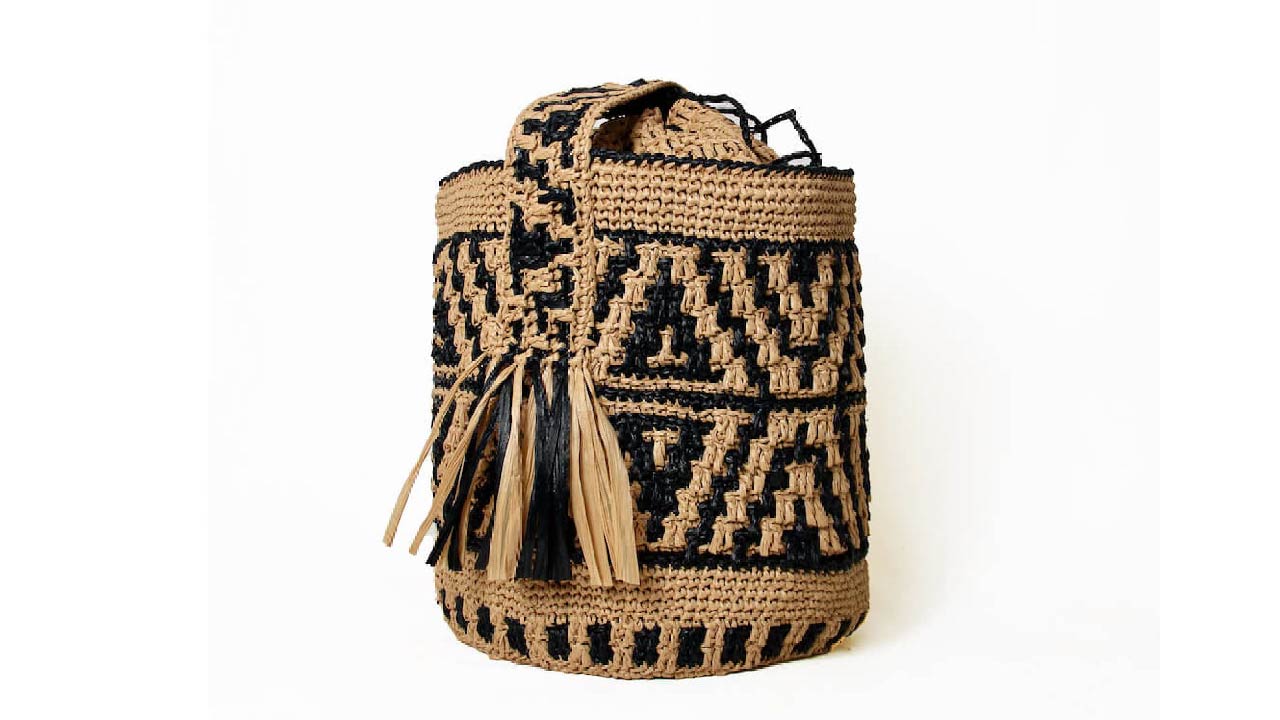 【キット】〈かぎ針編み〉曼荼羅バケツショルダーの画像4