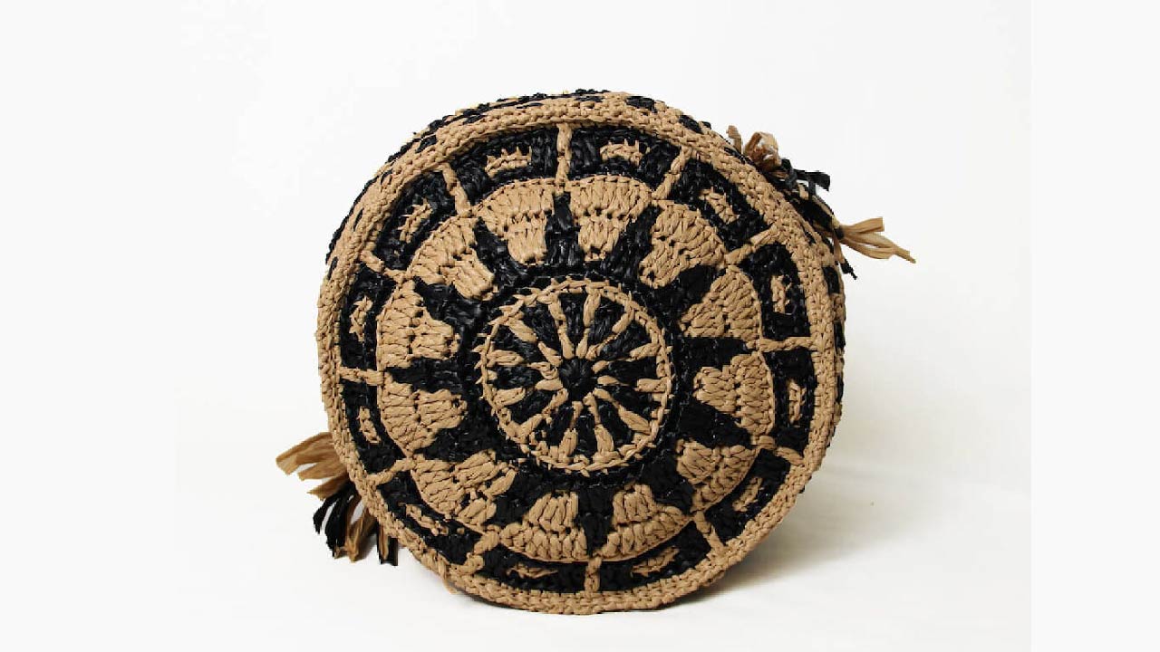 【キット】〈かぎ針編み〉曼荼羅バケツショルダーの画像6