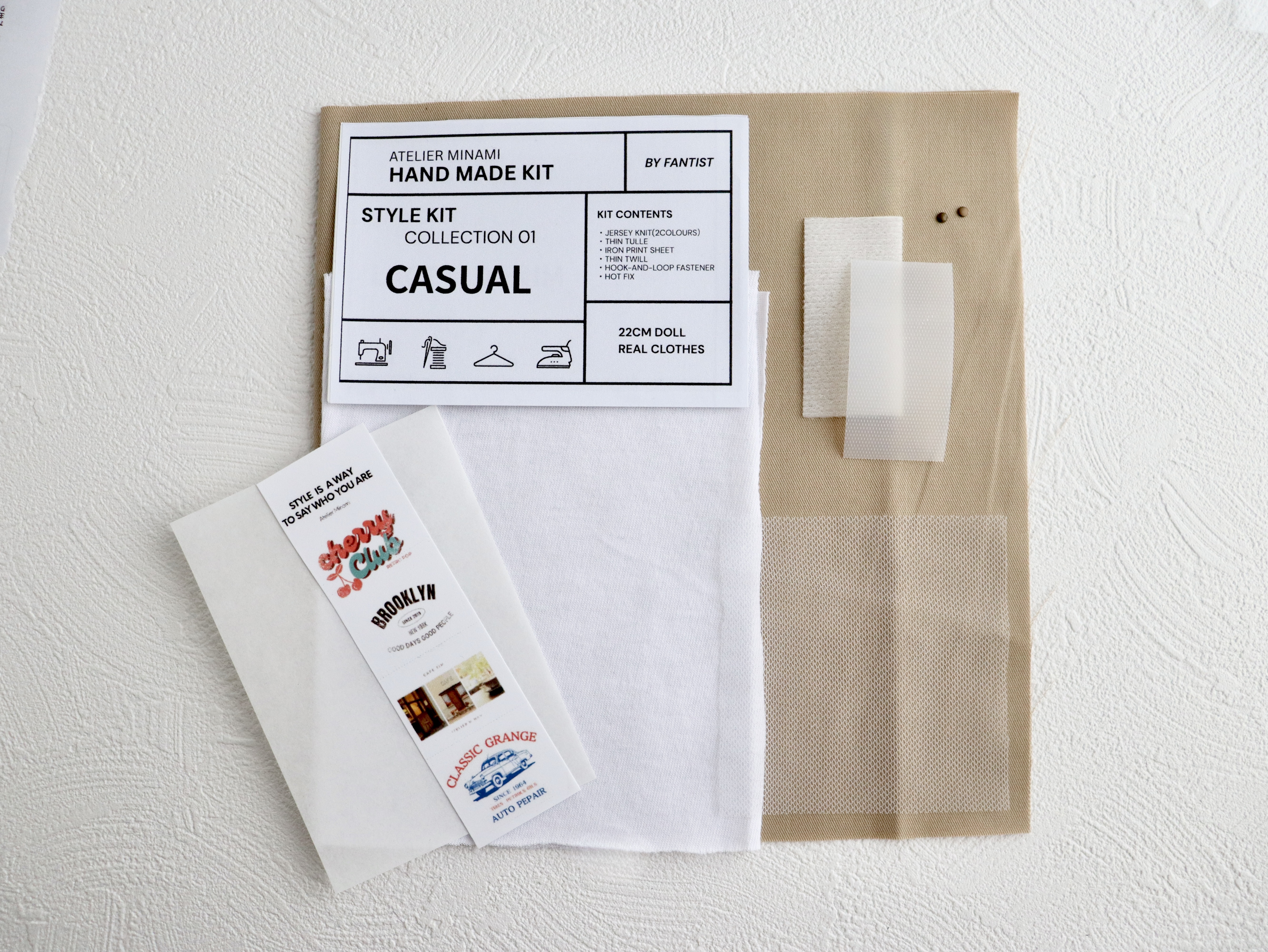 22cmドール服キット｜casualの画像2