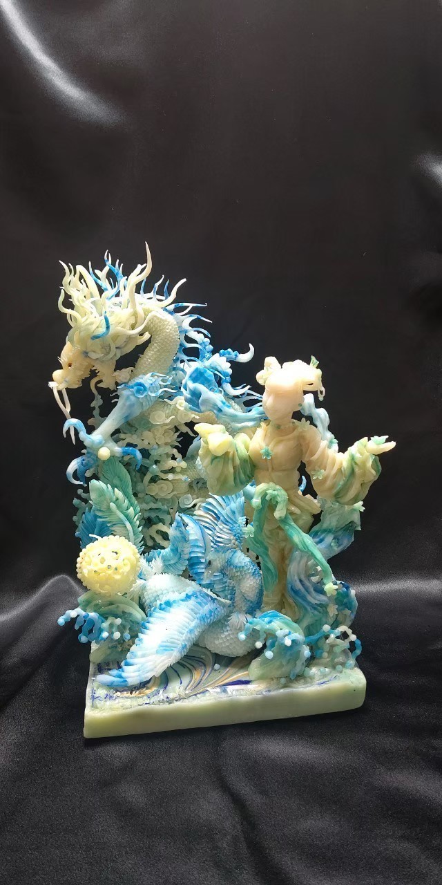 天女の鈴　石鹸彫刻作品の画像2