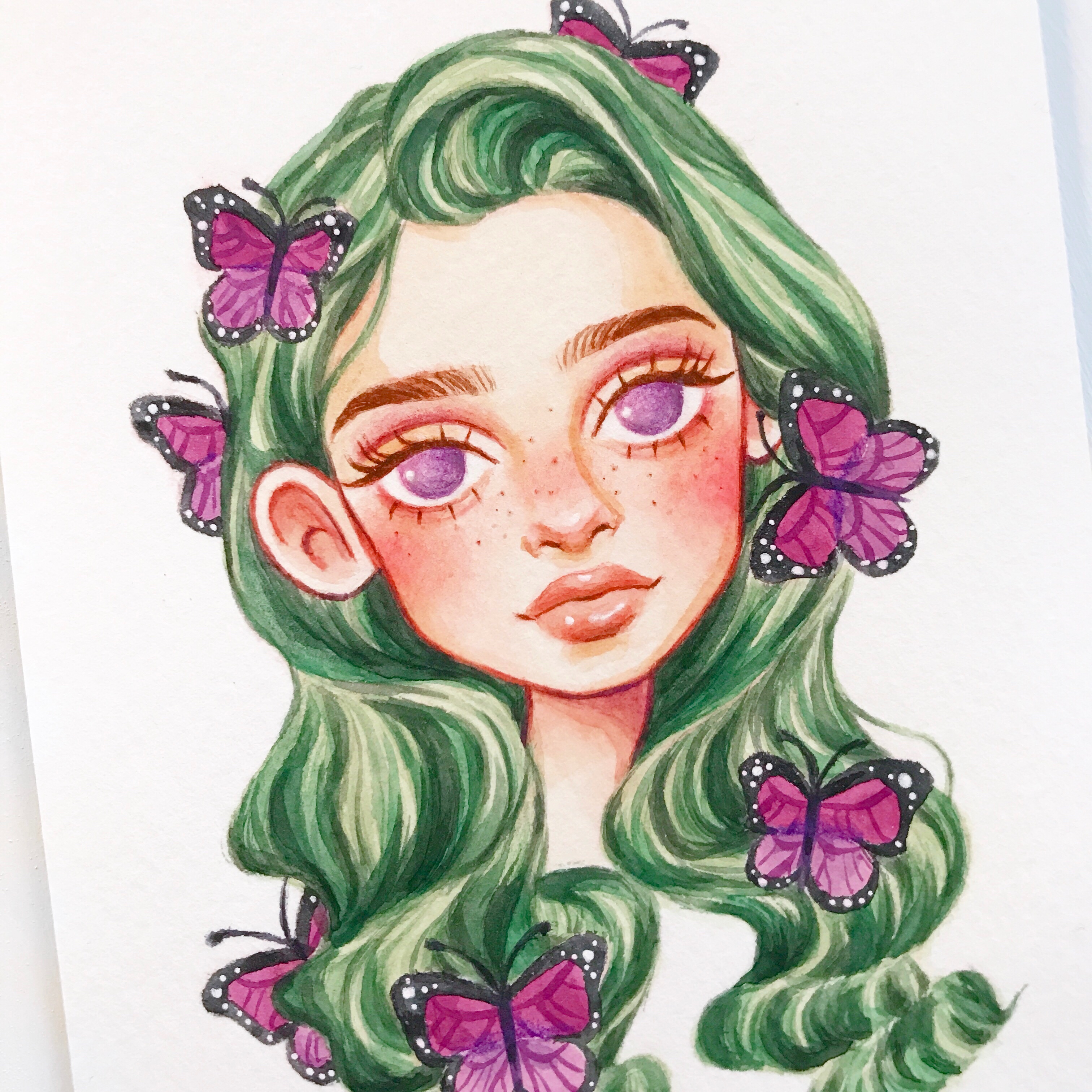 原画＊はらっぱと少女の画像2