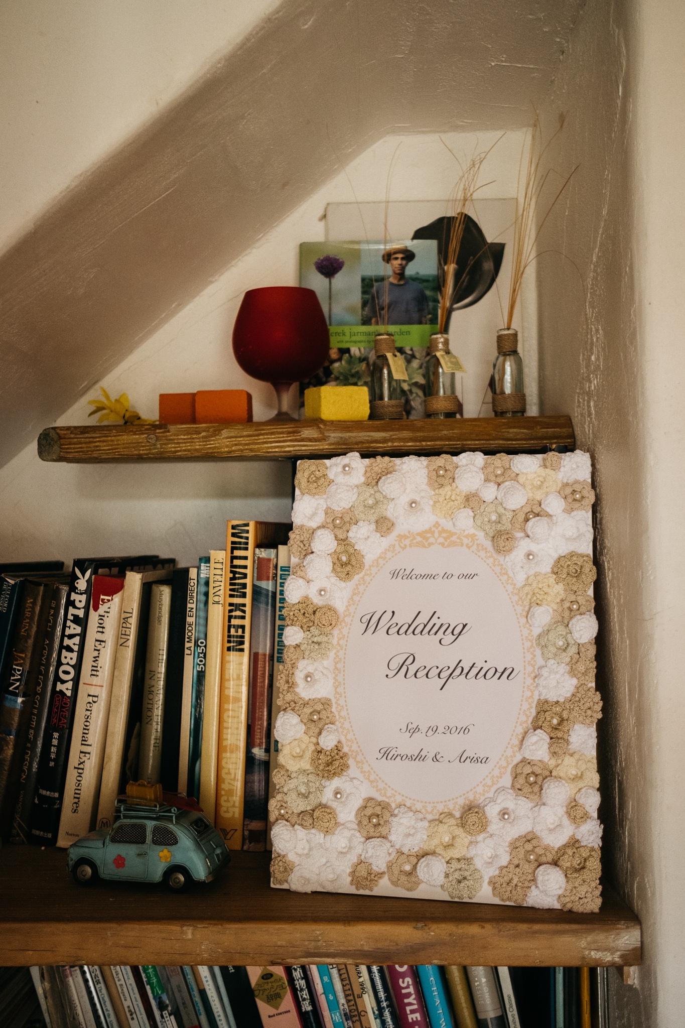 【受注製作】ウェルカムボード クロッシェフラワー A3サイズの画像4