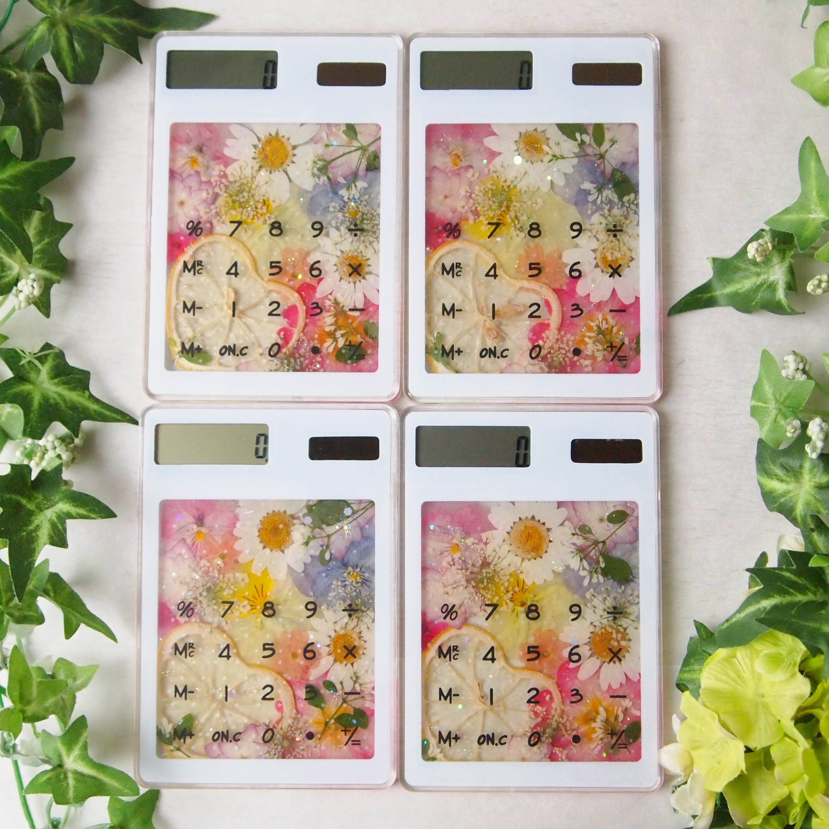 押し花電卓（ラプンツェル×ハートレモン）の画像2