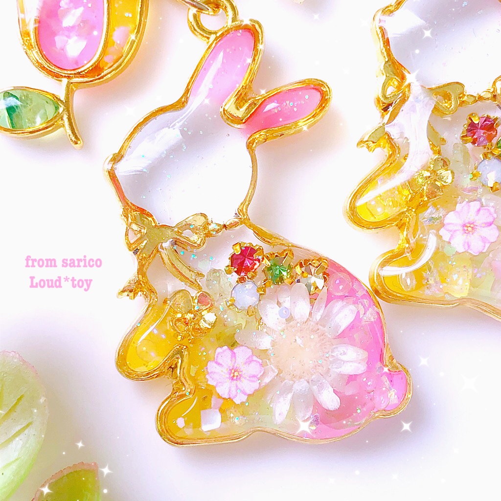 春のうさぎ🌸バッグチャームの画像2