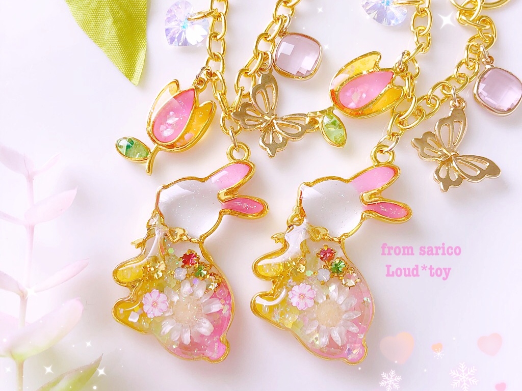 春のうさぎ🌸バッグチャームの画像3