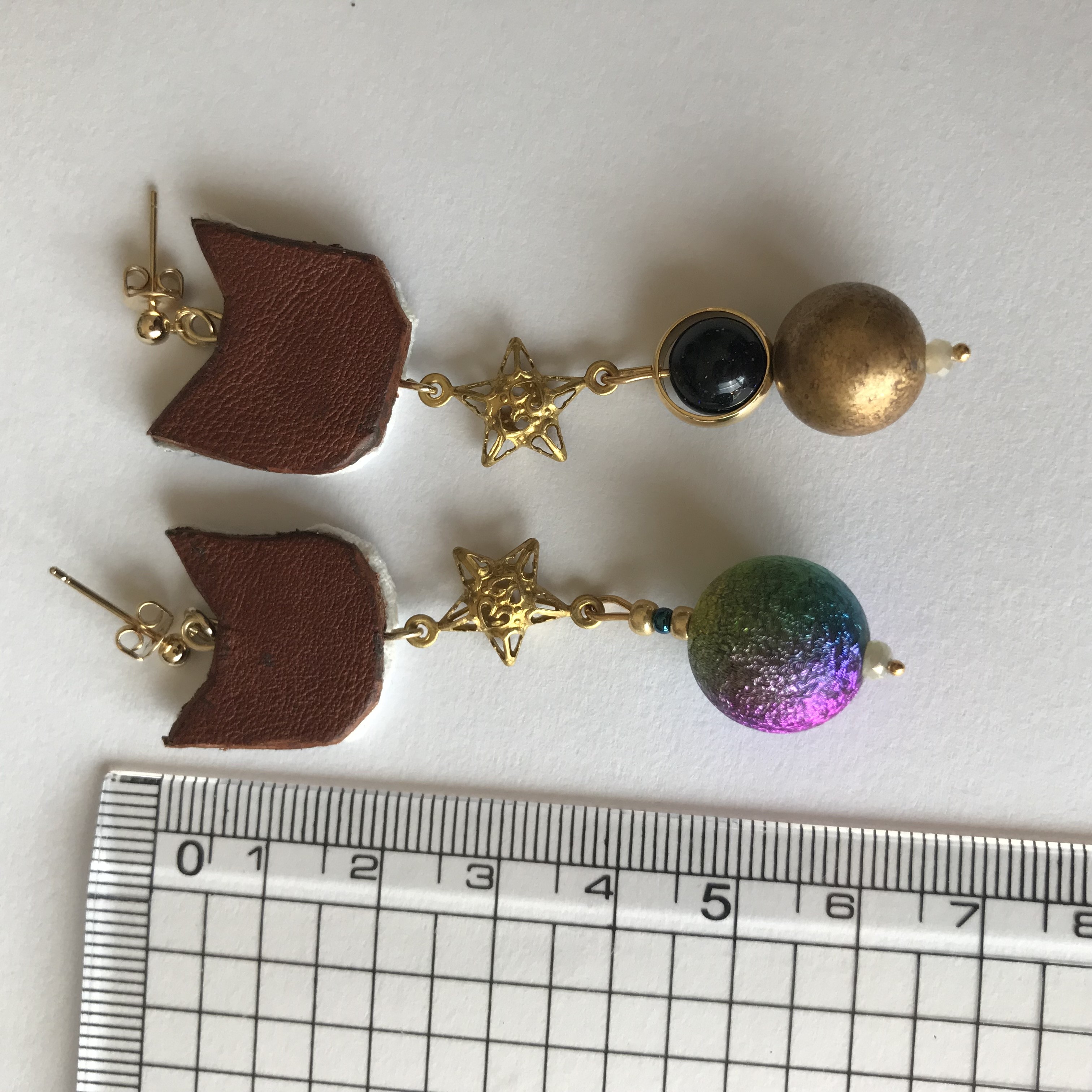 コズミックキャットピアス(三毛猫)の画像2