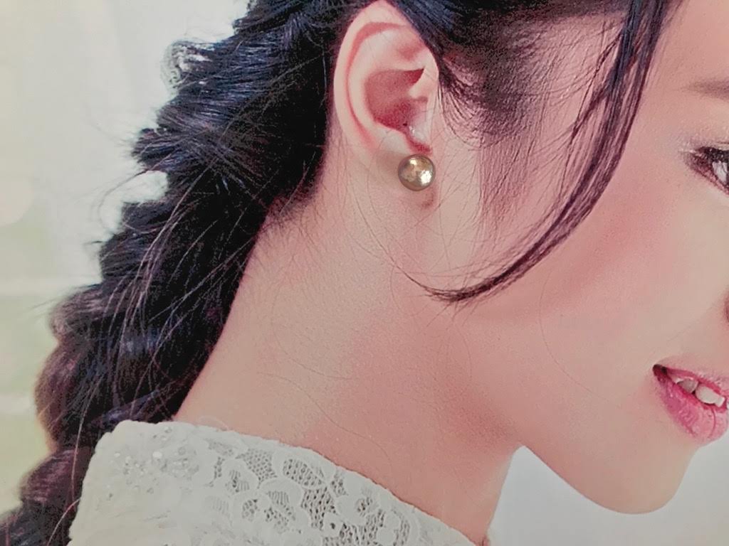 K14GF エジソンパール セミバロック スタッドピアス Hの画像5