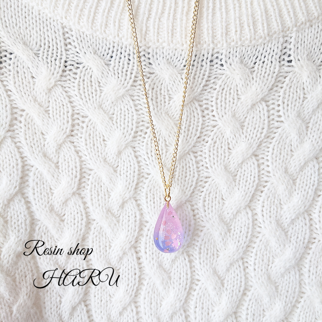 桜吹雪🌸雫型ネックレスの画像2