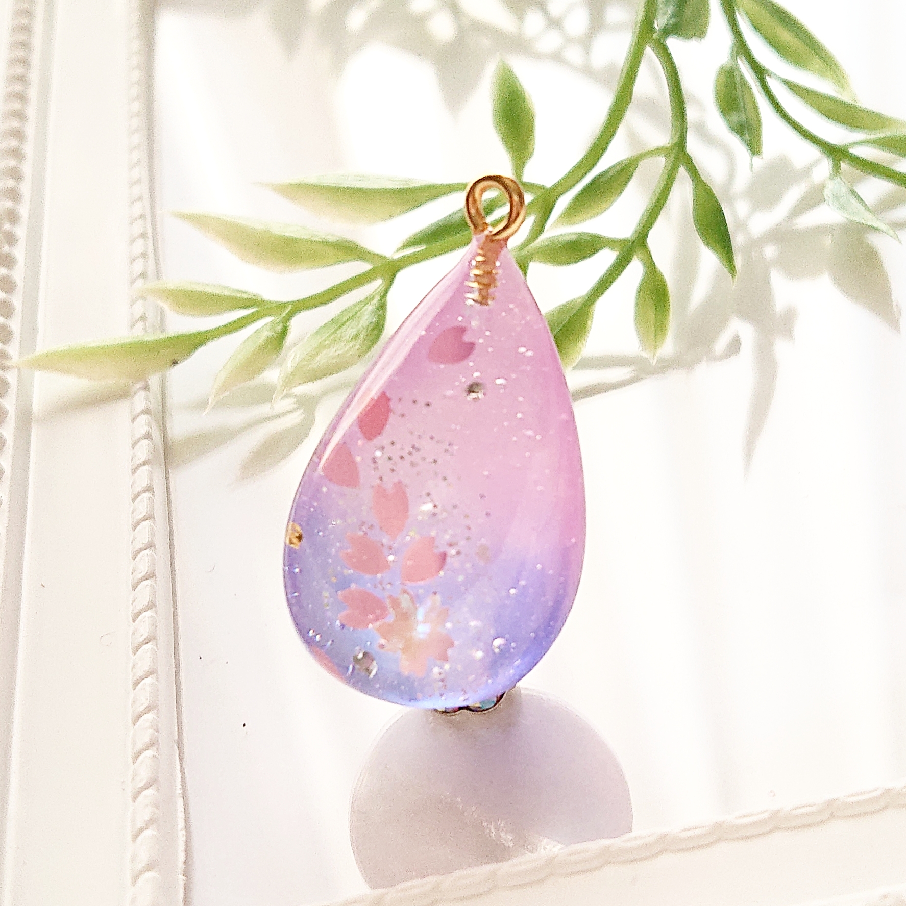 桜吹雪🌸雫型ネックレスの画像3