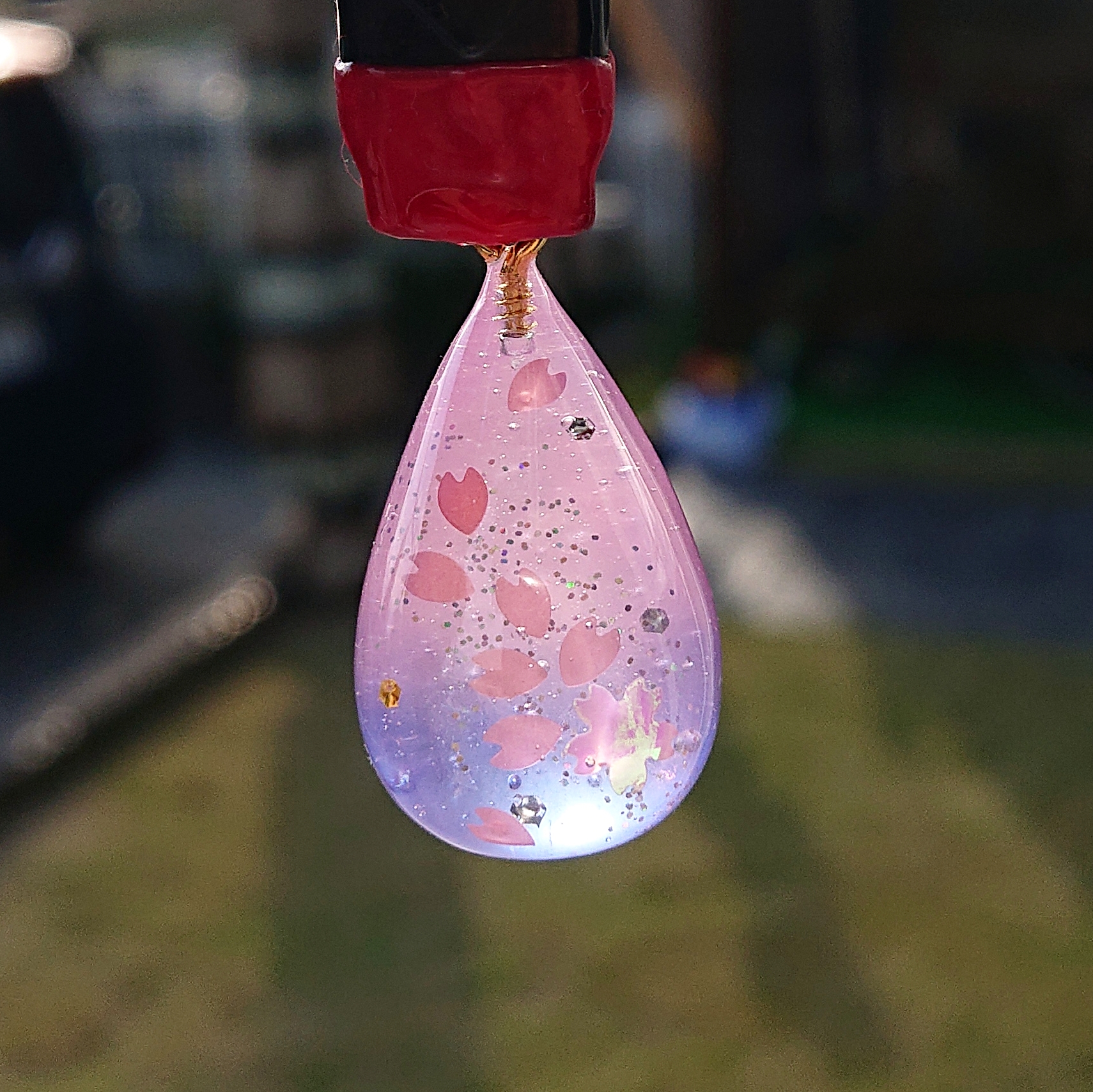 桜吹雪🌸雫型ネックレスの画像4
