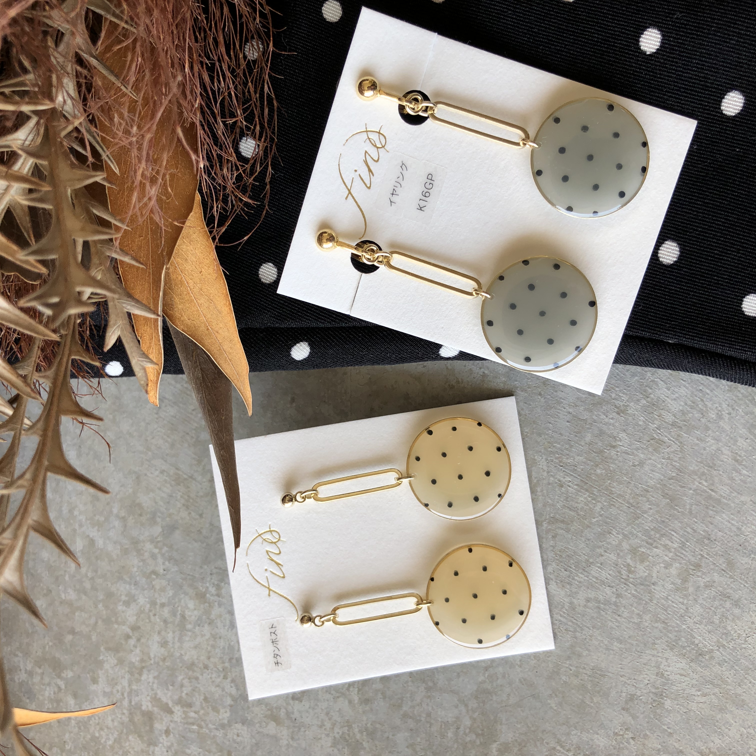 シースルードット（グレー）の画像2