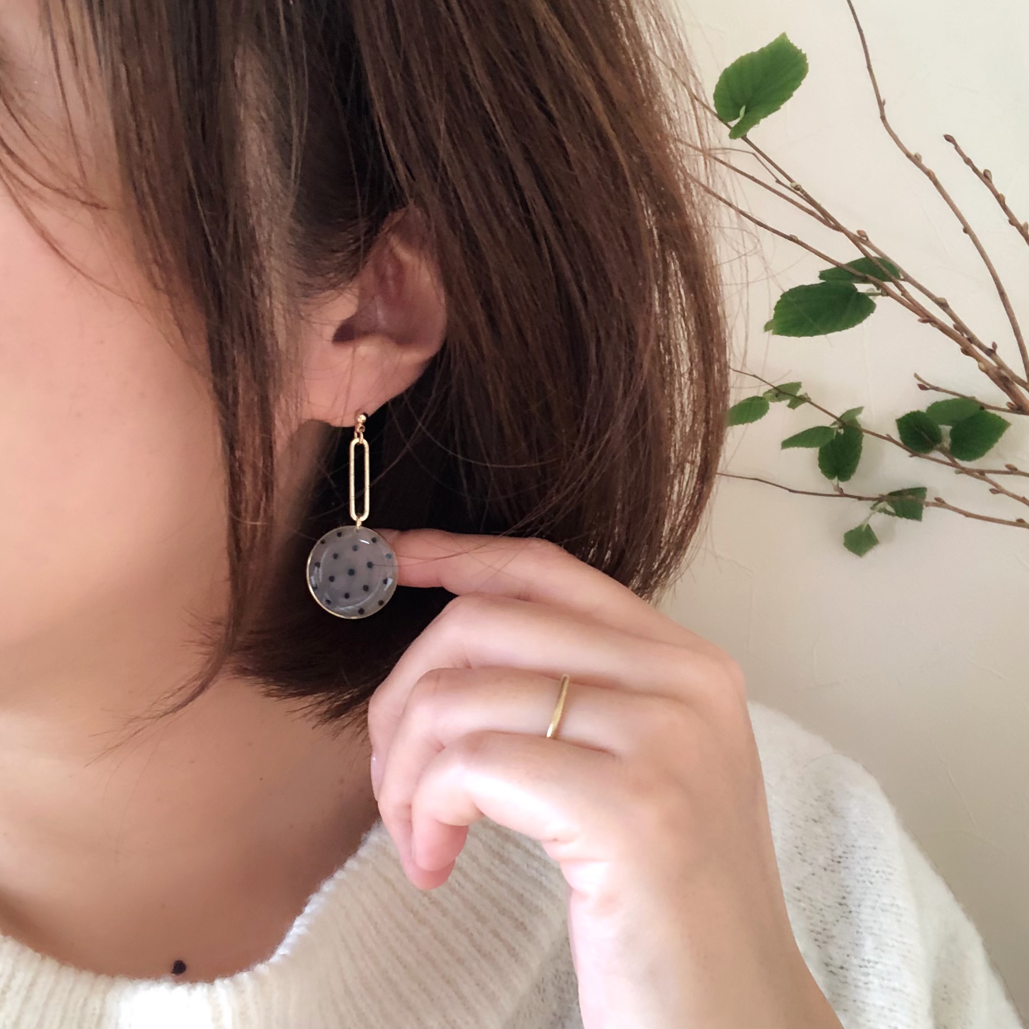 シースルードット（グレー）の画像3