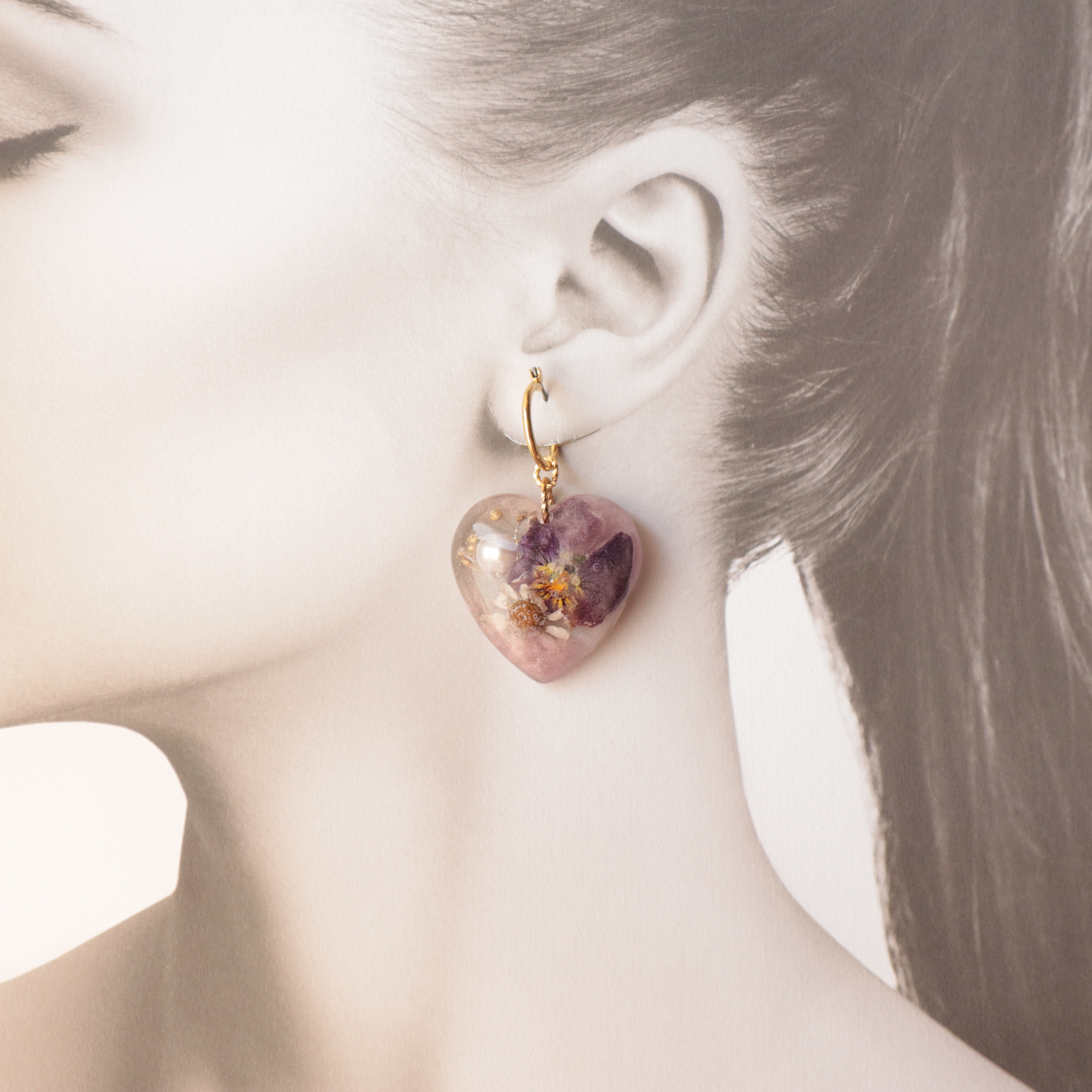 ビオラのバッグハートピアス/イヤリングの画像5