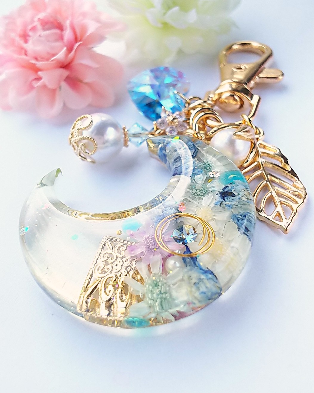 Moon flower field🌼キーホルダーの画像2