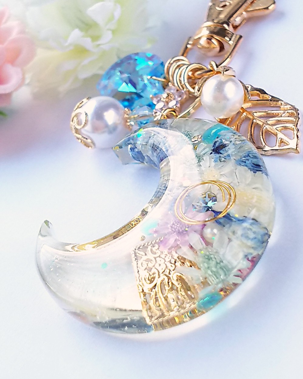 Moon flower field🌼キーホルダーの画像4