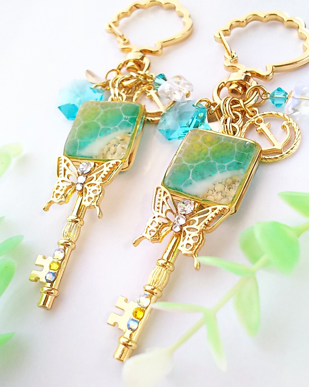 蝶と海のキーホルダー🏖️の画像3