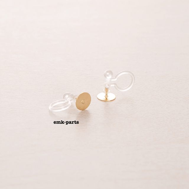 一粒花＊＃01-ルージュ＊刺繍糸のお花のピアス・イヤリングの画像3