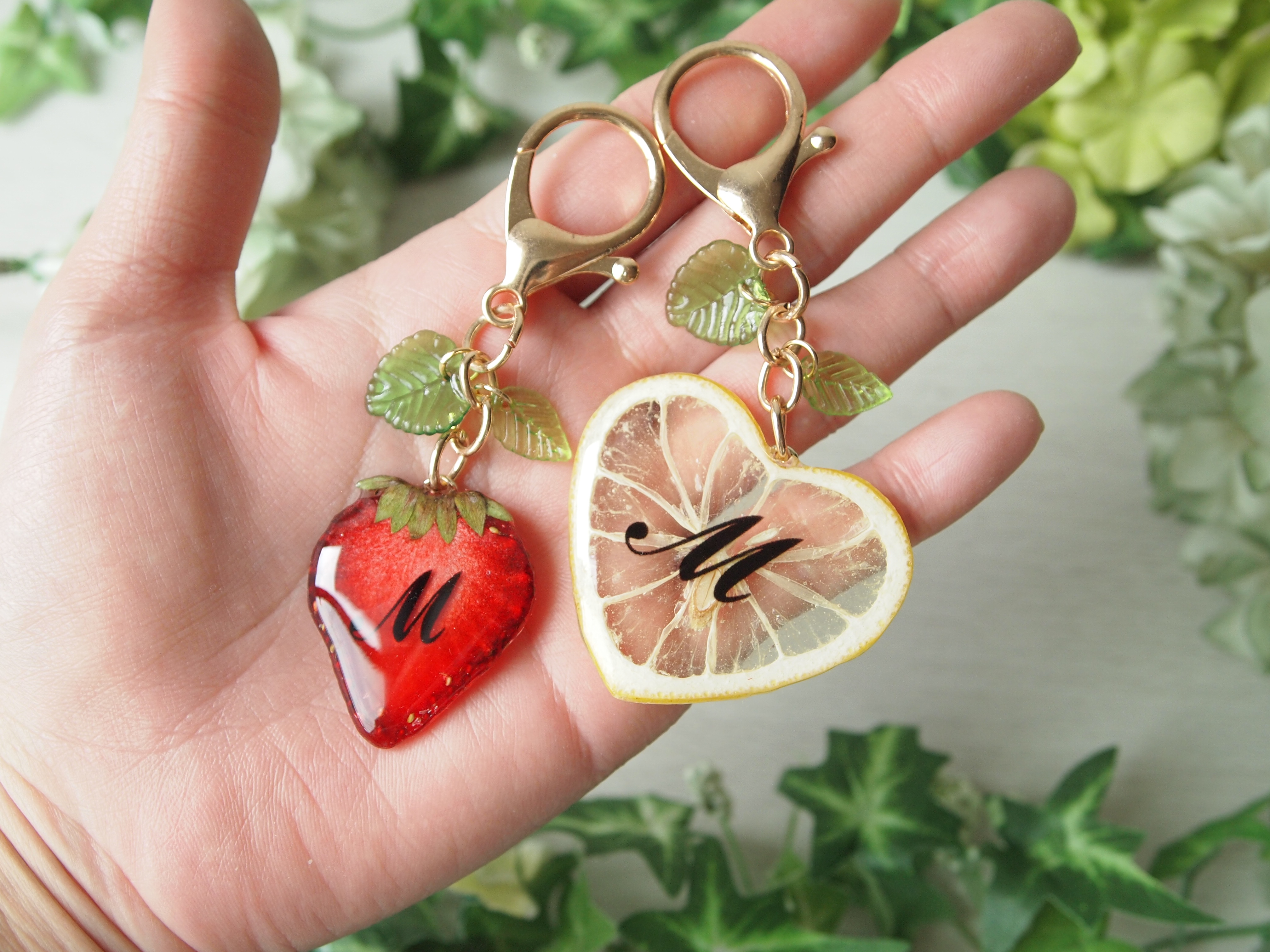 いちご🍓イニシャルキーホルダーの画像4