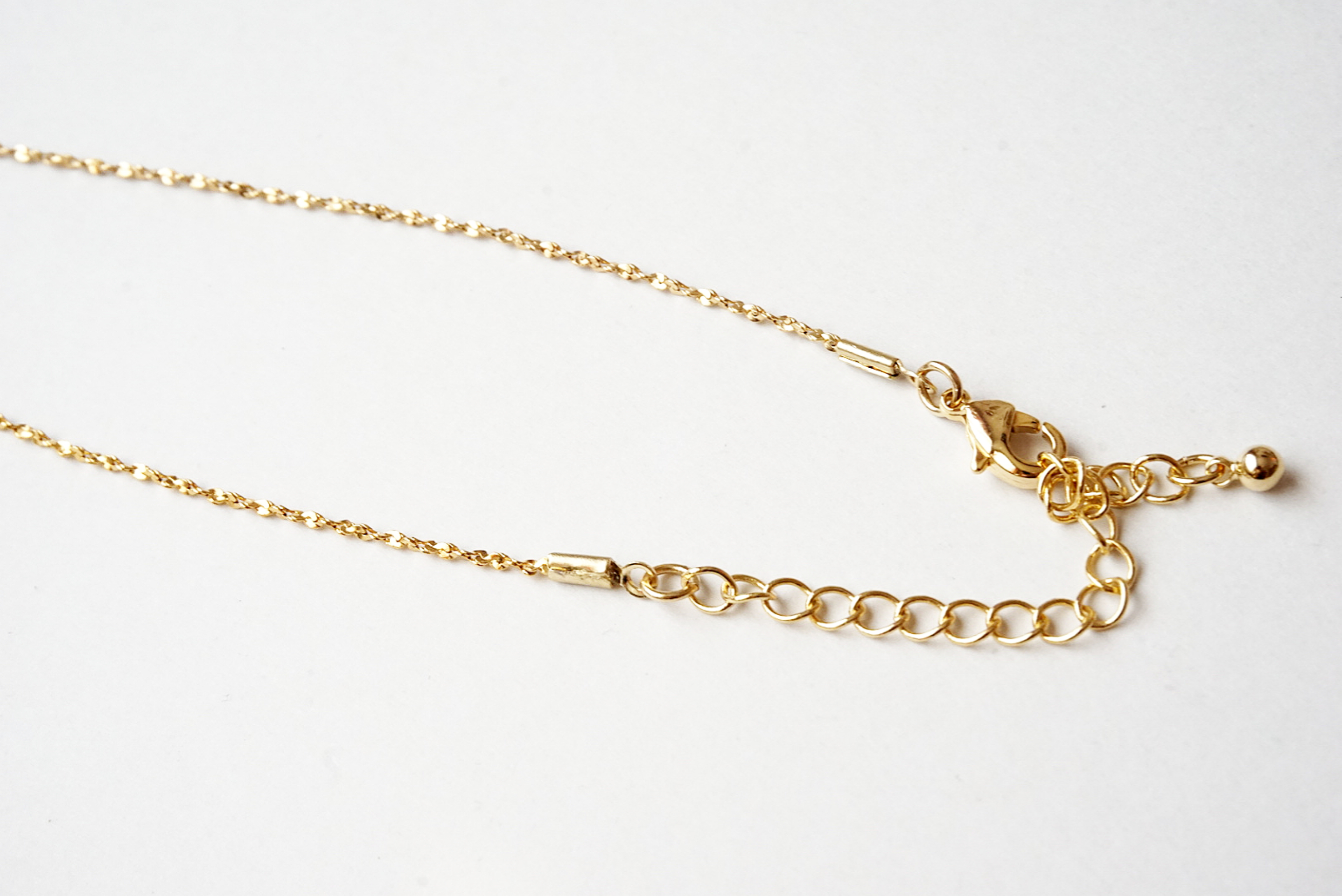 アンティークハートネックレス(クリア×ゴールド)の画像3