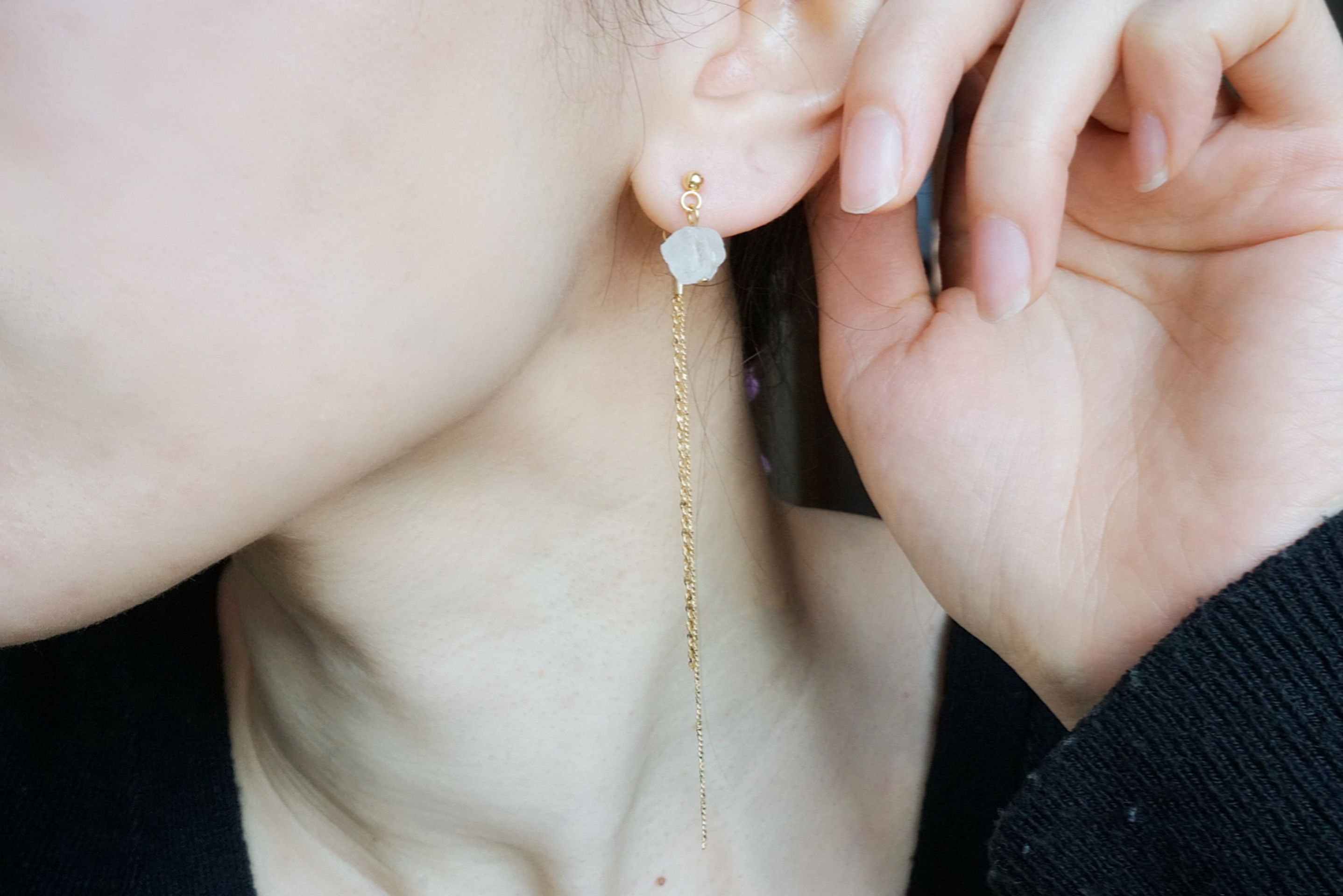 水晶×華奢チェーン(ゴールド)の画像4