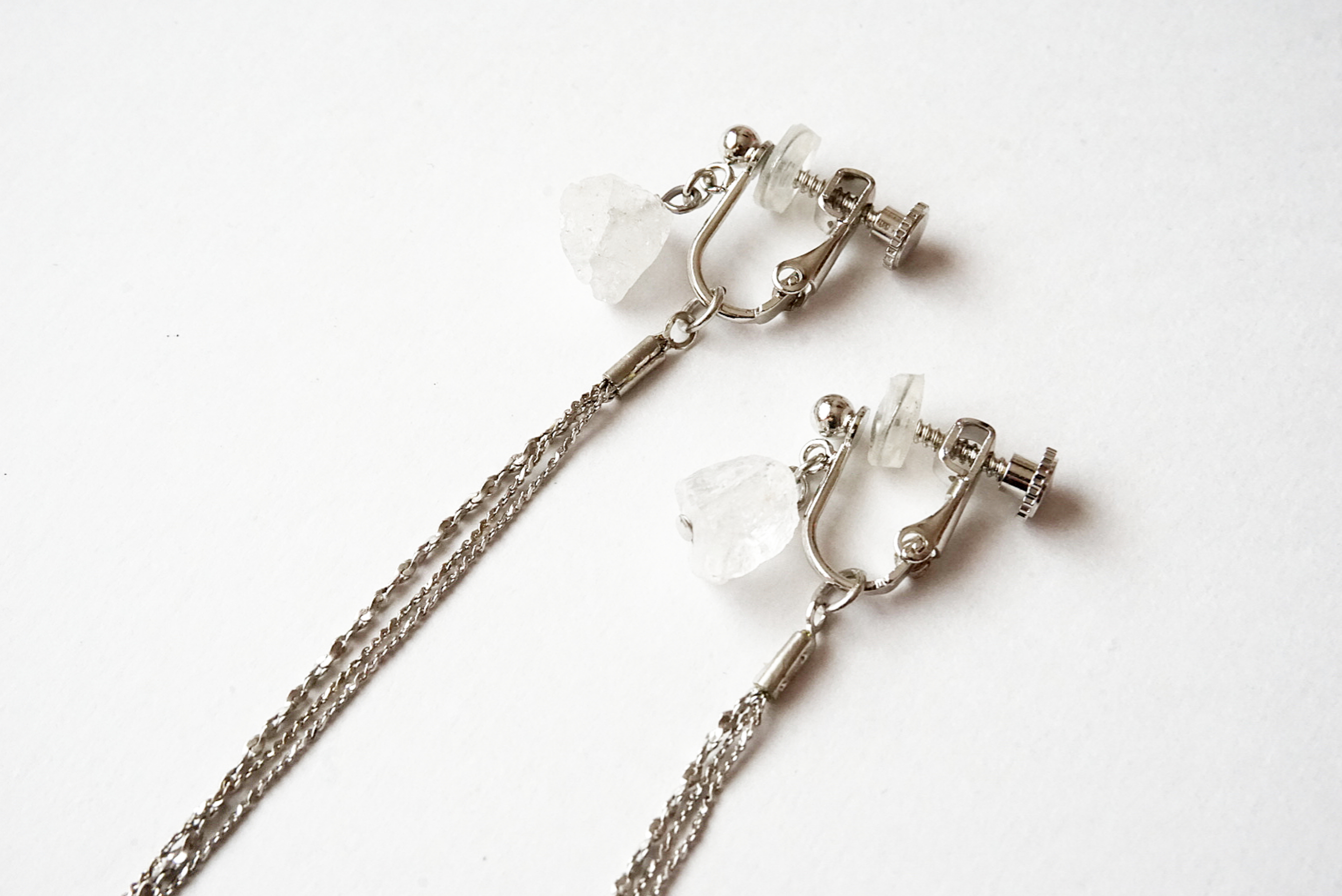 水晶×華奢チェーン(シルバー)の画像3